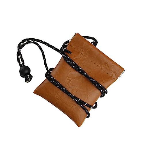 Holibanna 2st Geldbörse Geldbeutel Quetschen Halter Umhängetasche Schlüsselbund Kleines Portemonnaie Kette Etui Für Ohrstöpsel Ohrhörer Plüsch Karte Münzbeutel Für Männer Pu Orange von Holibanna