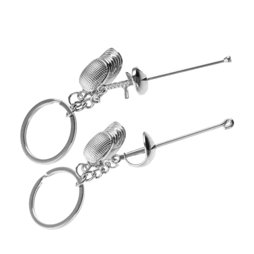 Holibanna Degen-schlüsselanhänger Auto Schlüssel Halter Schlüsselanhänger Zum Aufhängen Sport-schlüsselanhänger Handtaschenanhänger Zaun-schlüsselanhänger Fechten Degen Zinklegierung Silver Holibanna Degen-schlüsselanhänger Auto Schlüssel Halter Schlüsselanhänger Zum Aufhängen Sport-schlüsselanhänger Handtaschenanhänger Zaun-schlüsselanhänger Fechten Degen Zinklegierung Silver von Holibanna