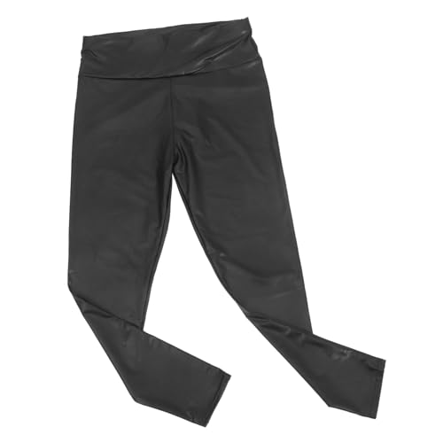 Holibanna Elastische Hosen Jogginghose Taille Damen Lederleggings Kostümhosen Für Frauen Hosen Trainieren Frauen Hosen Hosen Schwarze Leggings Für Damen Yoga-Hose Lederhose Hosen Black Pu von Holibanna