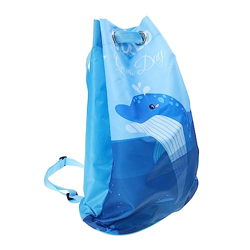 Holibanna Kinderrucksack Für Den Strand Wasserdichter Drawstring Beach Shoulder Bag Aus Oxford Stoff Ideal Für Strandspielzeug Und Reise Bunte Wale Design von Holibanna