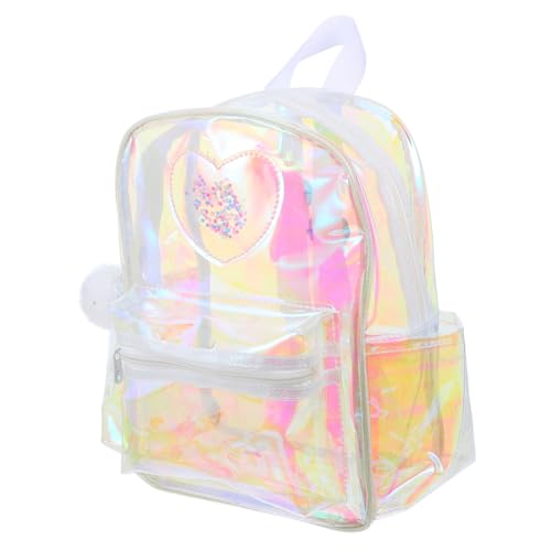 Holibanna Klarer Rucksack Für Festivals Transparente PVC Schultertasche Für ädchen Ideal Als Schultasche Oder Freizeitrucksack Leicht Und Stylisch von Holibanna