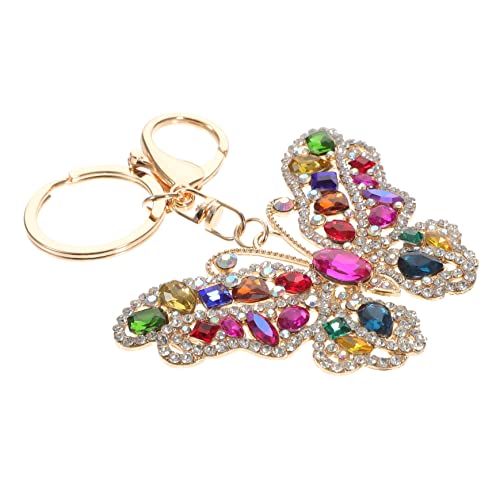 Holibanna Schmetterling Schlüsselanhänger Flügel Frauen Bag Charm kristallanhänger handtaschen Geldbörse Schmetterlinge schlüsselanhänger Schlüsseldekoration Zinklegierung Colorful von Holibanna