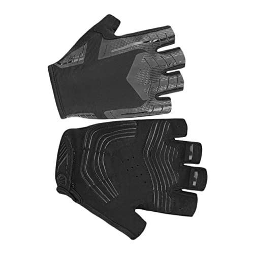 Holibanna rutschfeste Halbfingerhandschuhe Für Herren Atmungsaktive Fäustlinge Mit Langlebigem Handschutz Ideal Für Fahrradfahren Outdoor Sport Und Reiten Schwarz/Grau Größe M von Holibanna