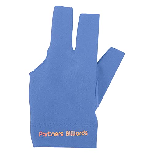 Holigie Billard-Handschuh, Pool-Handschuh für die Linke Hand, flexibel, schweißabsorbierend, reduziert Reibung, präziser Schlag, 3-Finger-Pool-Handschuh für die Linke oder rechte Hand für (Blue) von Holigie