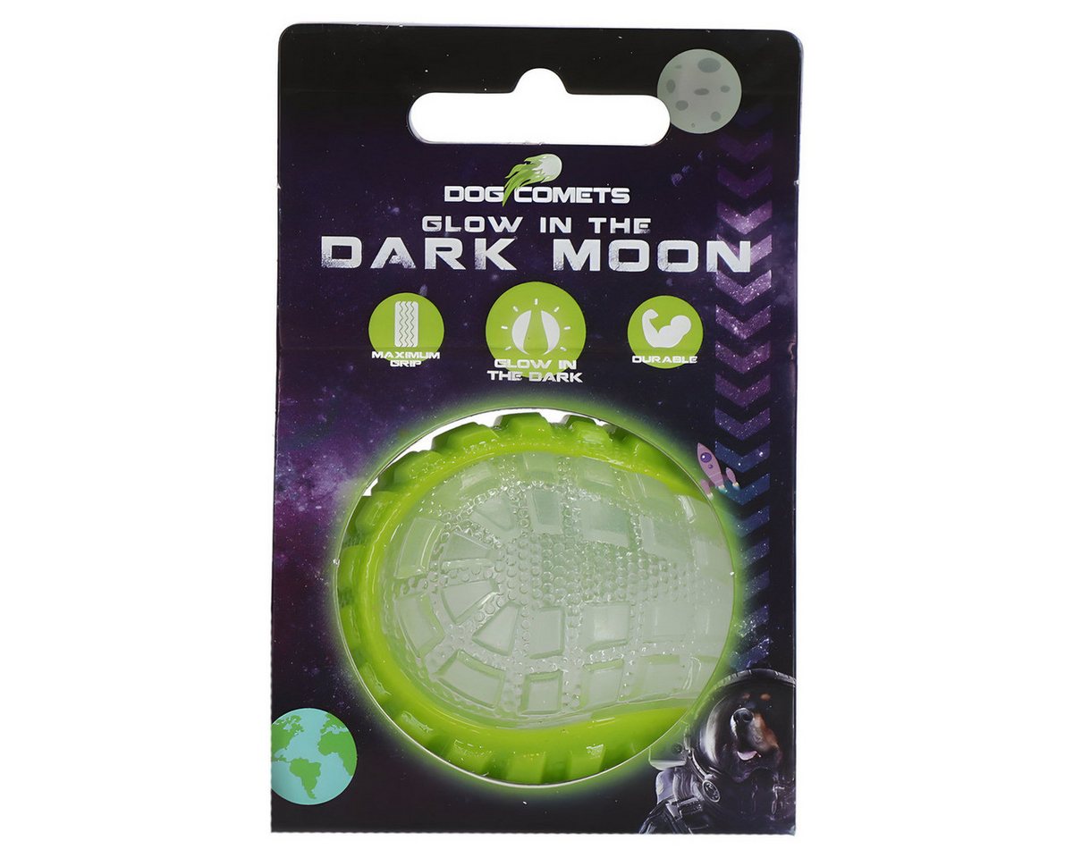 Dog Comets Outdoor-Spielzeug Hundespielzeug Ball Glow in the Dark Moon grün, Größe: M / Durchmesser: 7,5 cm von Dog Comets