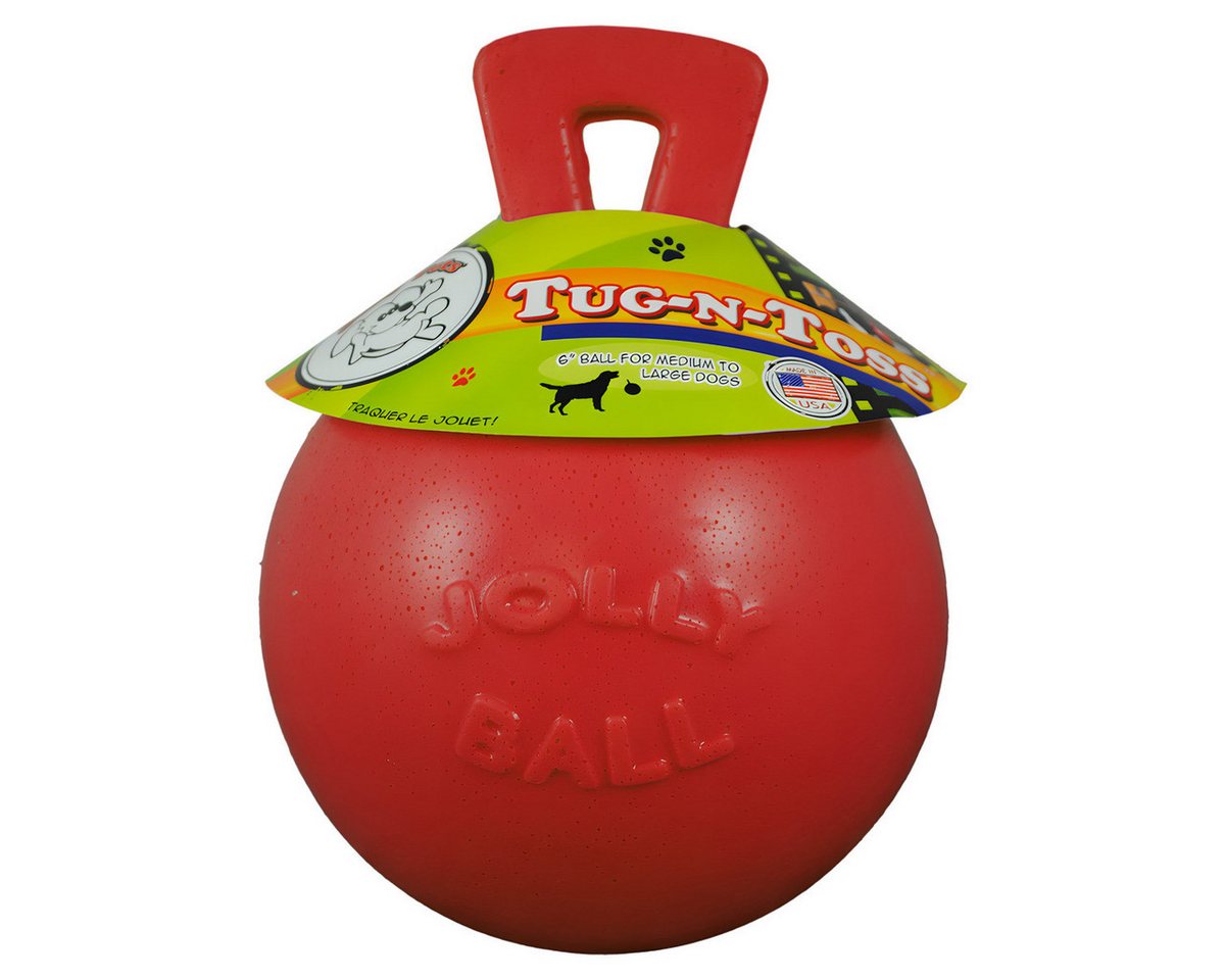 Holland Animal Care Tierball Hundespielzeug Tug-n-Toss rot, Größe: XL / Durchmesser: 25 cm von Holland Animal Care