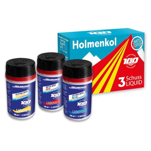 Holmenkol Flüssigwachs 3 Schuss Liquid Yellow, RED, Blue 3 x 100 ml Holmenkol Flüssigwachs 3 Schuss Liquid Yellow, RED, Blue 3 x 100 ml von Holmenkol