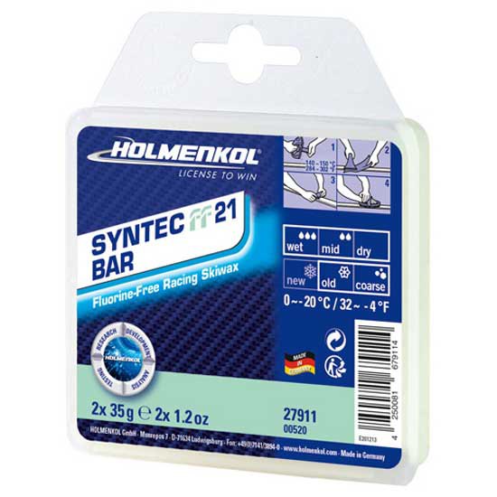 Holmenkol Syntec Ff 21 Bar 0°c/-20°c Wax 2x35 Gr Durchsichtig von Holmenkol