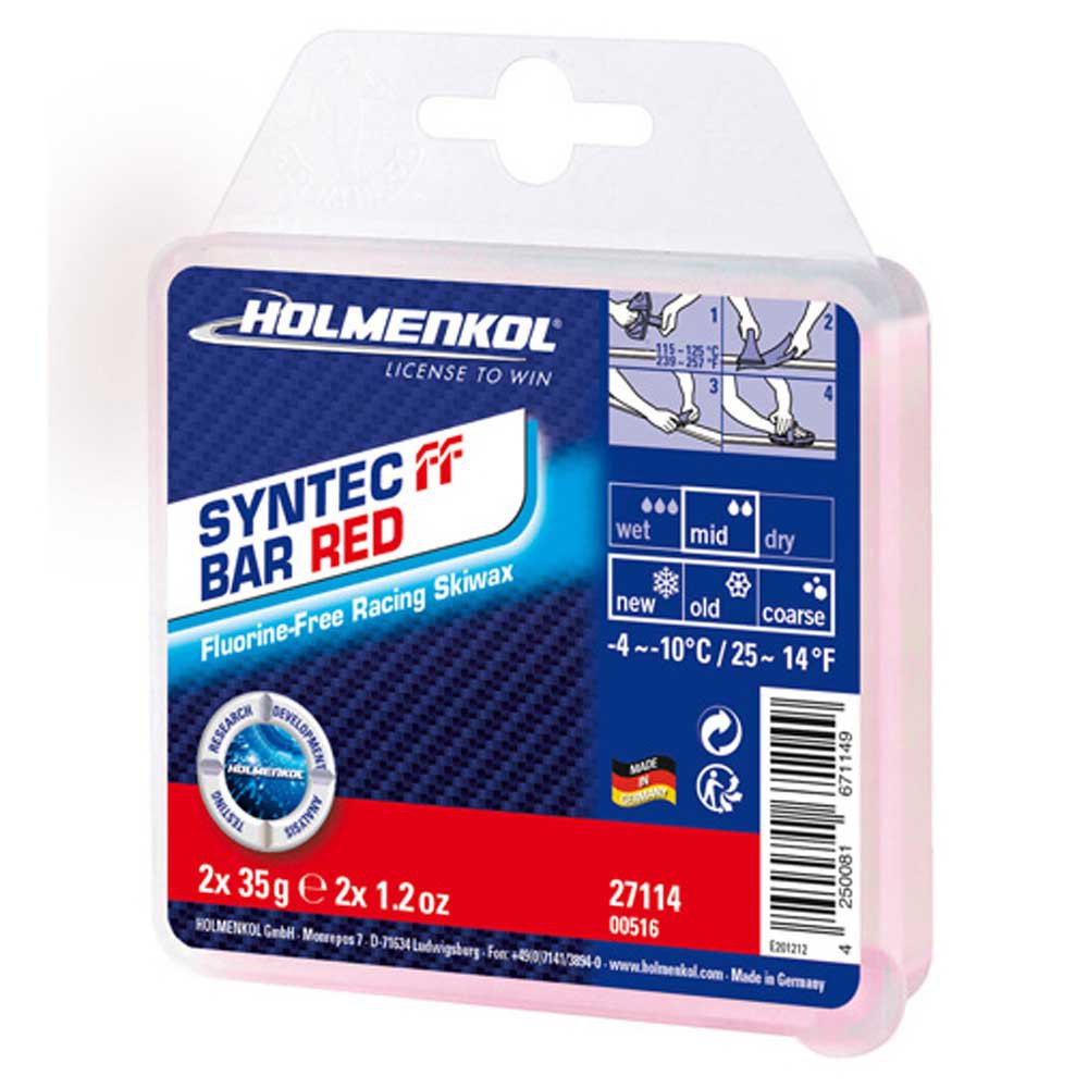 Holmenkol Syntec Ff Bar-4°c/-10°c 2x35 Gr Wax Rot Holmenkol Syntec Ff Bar-4°c/-10°c 2x35 Gr Wax Rot von Holmenkol