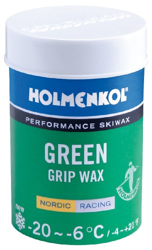 Holmenkol Unisex – Erwachsene Grip Steigwachs, Green, 45 Gramm von Holmenkol