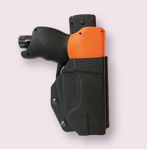 Kydex Waffen Holster kompatibel für Umarex p2p hdp 50 Compact Co2 Pisltolen Kydex Holster OWB/IWB Multi Lok - IWB Clip - Kydex Steg (P2P HDP 50 Steg) von HolsterOnline