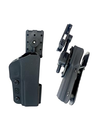 Kydex Waffen Holster Halfter 3D mit Multi Lok Gürtel Clip für S&W Revolver Walther Sig Sauer CZ Pistolen PDP Steel Frame SIG X5 P320 (PDP 4,5´´ 3D) von Holsteronline