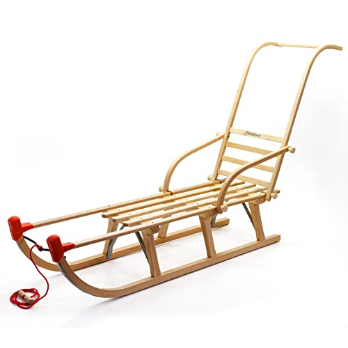 HolzFee Kinderschlitten Schlitten Holz mit Schieber Lehne Davos S 110 SL HolzFee Kinderschlitten Schlitten Holz mit Schieber Lehne Davos S 110 SL von HolzFee
