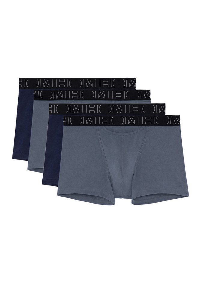 Hom Retro Boxer 4er Pack Boxerlines HO1 (Spar-Set, 4-St) Retro Short / Pant - Baumwolle - mit Eingriff - Atmungsaktiv von Hom