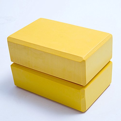 HomDSim Set von 2 Yoga-Blöcken, EVA-Schaum-Blöcke bieten Stabilität, Balance und unterstützen verbesserte Kraft – 23 x 15 x 7,6 cm, gelb HomDSim Set von 2 Yoga-Blöcken, EVA-Schaum-Blöcke bieten Stabilität, Balance und unterstützen verbesserte Kraft – 23 x 15 x 7,6 cm, gelb von HomDSim