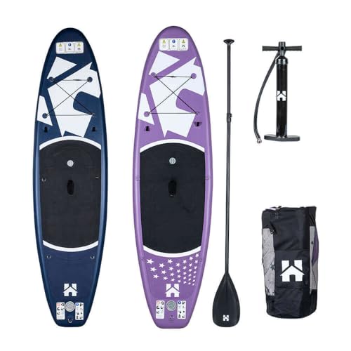 Home Deluxe - Stand up Paddle Moana - Farbe: Lila, Länge: 366 cm, Breite 81 cm - inkl. Paddel, Reparatur Kit, Transporttasche, Luftpumpe und Sitzbänken | SUP Surfboard Paddle Home Deluxe - Stand up Paddle Moana - Farbe: Lila, Länge: 366 cm, Breite 81 cm - inkl. Paddel, Reparatur Kit, Transporttasche, Luftpumpe und Sitzbänken | SUP Surfboard Paddle von Home Deluxe