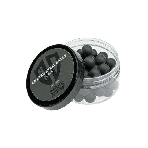 50 x Coated Steel Balls | 5g | EXTREM HART | HDR50 | HDP50 | ALFA 1.50 | AEA Challenger | Cal.50 Farbe Schwarz von HomeDefence-24