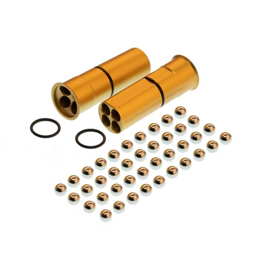 HomeDefence-24 2X Shotshell Cal. 68 | t4e | 4x3 6mm | ALU Gold eloxiert von HomeDefence-24