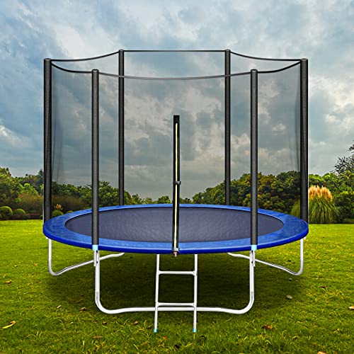 HomeMiYN Trampolin Ø 183/244/305/366cm Gartentrampolin mit Sicherheitsnetz, Trampolin mit Leiterkombination, UV-beständig wasserdichtes Outdoor-Trampolin für Kinder und Familien HomeMiYN Trampolin Ø 183/244/305/366cm Gartentrampolin mit Sicherheitsnetz, Trampolin mit Leiterkombination, UV-beständig wasserdichtes Outdoor-Trampolin für Kinder und Familien von HomeMiYN