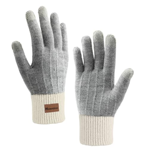 Homealexa Winterhandschuhe Touchscreen Handschuhe Strick Fingerhandschuhe Sport Warm und Winddicht Winterhandschuhe für Skifahren Radfahren und SMS, Geeinget für Damen und Herren Homealexa Winterhandschuhe Touchscreen Handschuhe Strick Fingerhandschuhe Sport Warm und Winddicht Winterhandschuhe für Skifahren Radfahren und SMS, Geeinget für Damen und Herren von Homealexa