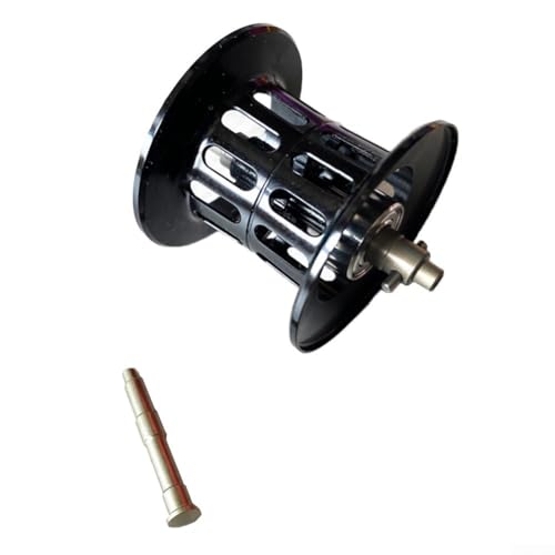 Angelrolle, Aluminiumlegierung, Wassertropfenspule, geeignet für Ködergewicht 1,5–20 g (Edelstahl, schwarz) von Homefurnishmall