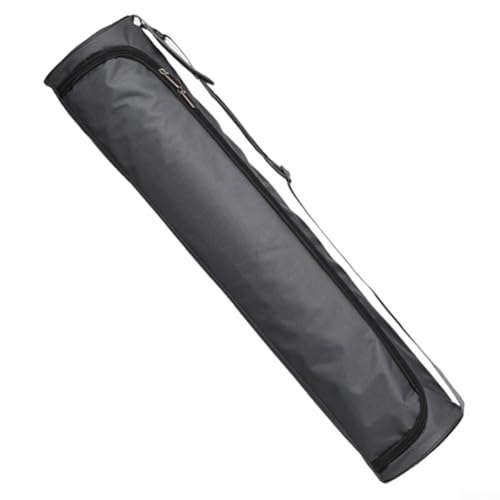 Homefurnishmall Sportliche Turnmatte Tasche, wasserdicht und durchgehender Reißverschluss, verstellbarer Schultergurt (schwarz) von Homefurnishmall