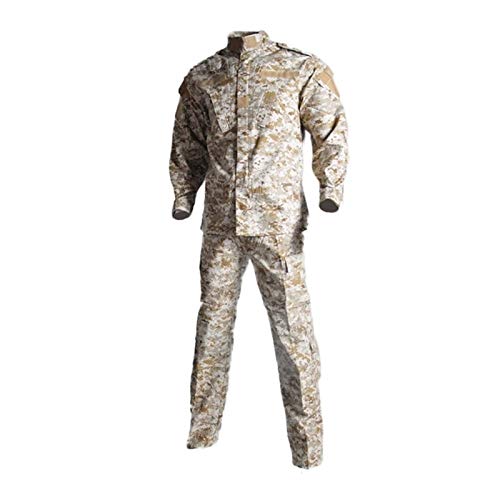 Homeilteds Tarnung Militäruniform Wüste Mann-Armee Anzug Tactical Jacke Kampfhose Jagd Sicherheit Kostüme Waistcoat (Color : Color11, Size : M) von Homeilteds