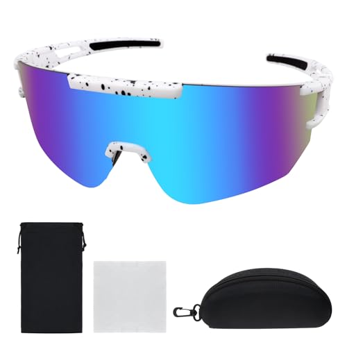 Homeinmind Schnelle Brille,Fahrradbrille Herren Damen,Sportbrille Fahrrad Sonnenbrille UV400 Schutz Radbrille Laufbrille für Rennrad Fahrrad MTB Laufen Golf Reiten Ski Rave Eisblau Homeinmind Schnelle Brille,Fahrradbrille Herren Damen,Sportbrille Fahrrad Sonnenbrille UV400 Schutz Radbrille Laufbrille für Rennrad Fahrrad MTB Laufen Golf Reiten Ski Rave Eisblau von Homeinmind