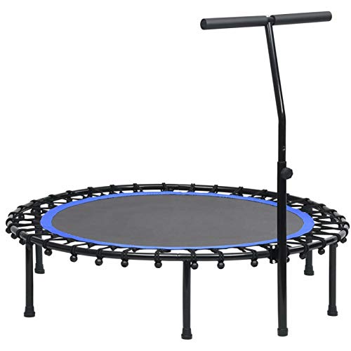 Homgoday Fitness Trampolin mit Griff 122 cm, Möbel für Zuhause Innen Außen Wohnzimmer Schlafzimmer l von Homgoday