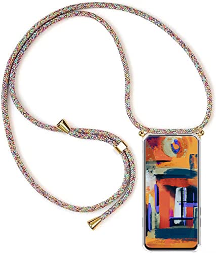 HomiTunky Handykette Handyhülle für Vivo Y52 5G/Vivo Y72 5G mit Band - Handy-Kette Handy Hülle mit Kordel zum Umhängen Handyanhänger Halsband Lanyard Case - Transparent Schutzhülle in Rainbow HomiTunky Handykette Handyhülle für Vivo Y52 5G/Vivo Y72 5G mit Band - Handy-Kette Handy Hülle mit Kordel zum Umhängen Handyanhänger Halsband Lanyard Case - Transparent Schutzhülle in Rainbow von HomiTunky