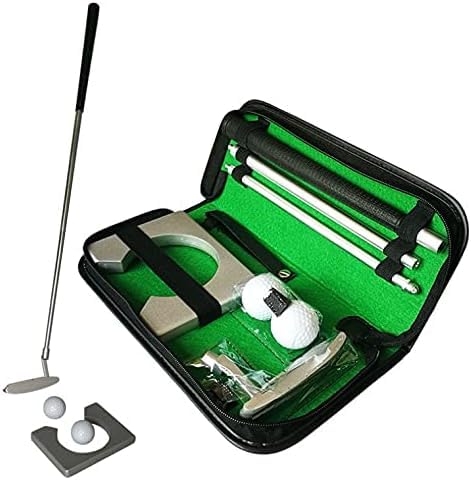 Hominas Golf Putter Set, Golf Büro Set mit Putter Drinnen Übungsschläger Putter Kit Set mit Bällen und Tasche Mini Golf Set für Indoor Putting Green Hominas Golf Putter Set, Golf Büro Set mit Putter Drinnen Übungsschläger Putter Kit Set mit Bällen und Tasche Mini Golf Set für Indoor Putting Green von Hominas