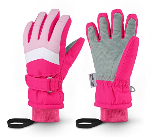 Homord Handschuhe Kinder, Wasserdicht Skihandschuhe Kinder Winterhandschuhe für Jungen und Mädchen, Warme Atmungsaktiv Schneehandschuhe Winter Thinsulate Fingerhandschuhe für 4-13 Jahre Kinder Homord Handschuhe Kinder, Wasserdicht Skihandschuhe Kinder Winterhandschuhe für Jungen und Mädchen, Warme Atmungsaktiv Schneehandschuhe Winter Thinsulate Fingerhandschuhe für 4-13 Jahre Kinder von Homord