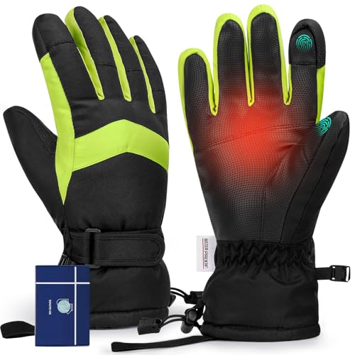 Homord Winterhandschuhe Herren, Wasserdicht Skihandschuhe Herren - Warme Atmungsaktive Schneehandschuhe Winter Touchscreen Handschuhe für Skifahren,Snowboarden,Eislaufe Homord Winterhandschuhe Herren, Wasserdicht Skihandschuhe Herren - Warme Atmungsaktive Schneehandschuhe Winter Touchscreen Handschuhe für Skifahren,Snowboarden,Eislaufe von Homord
