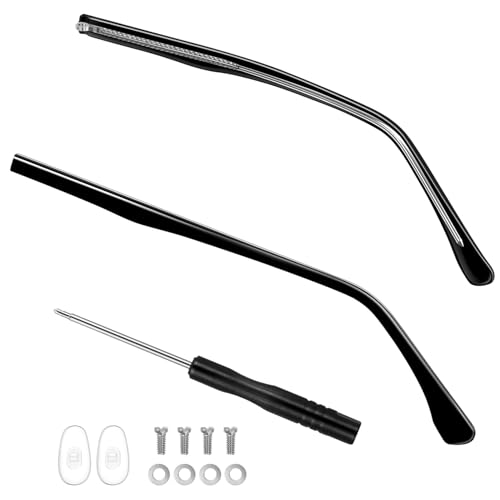 Homoyoyo Metall-Brillenersatz Bügel-Brillenarm-Ersatz Brillen-Reparaturset Mit Für Brillen Schwarz von Homoyoyo
