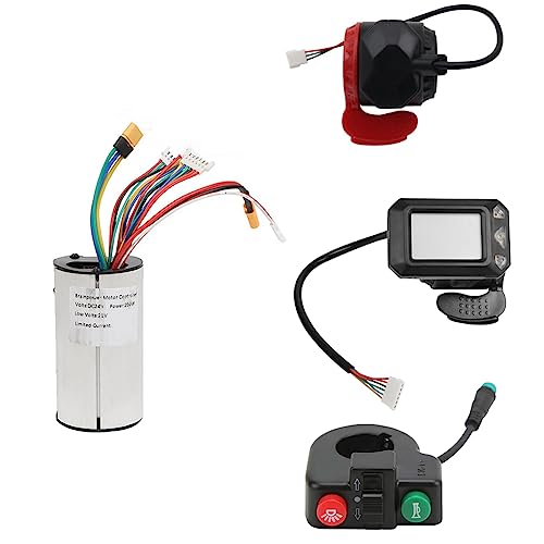 HondoKet 24V 250W Klapproller-Controller, Schalter, Knopf, LCD-Display, Bremse, Gaspedal, Drosselklappensatz, Ersatzteile, Zubehör, Passend für Elektroroller von HondoKet