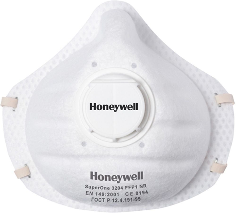 Honeywell Zahnschutz Einwegmask P1 Mit Ausatem-Ventil (1013204) Honeywell SuperOne 3204 von Honeywell