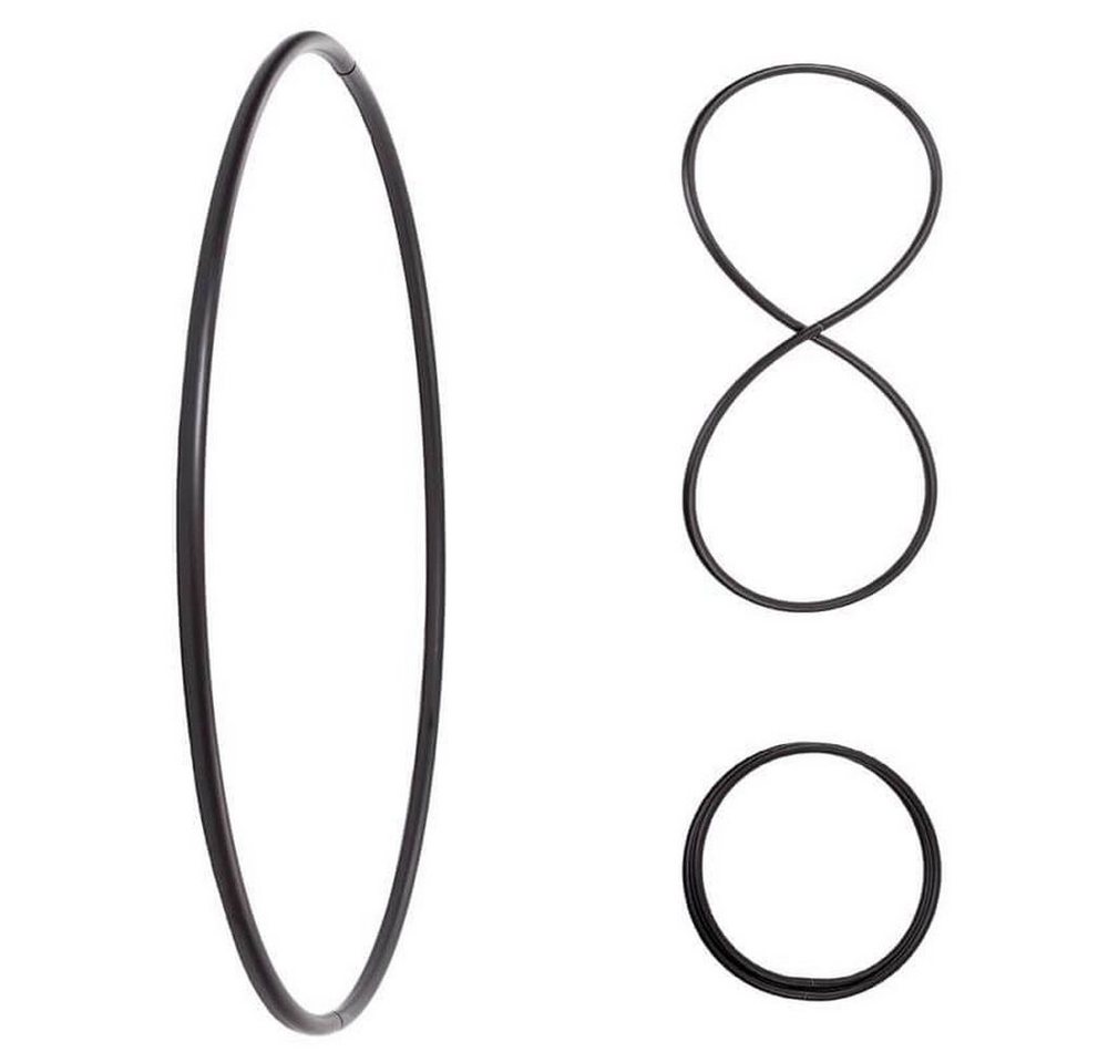 Hoopomania Hula-Hoop-Reifen Faltbarer Hula Hoop, PE-20mm, Schwarz, Ø105 cm Hoopomania Hula-Hoop-Reifen Faltbarer Hula Hoop, PE-20mm, Schwarz, Ø105 cm von Hoopomania