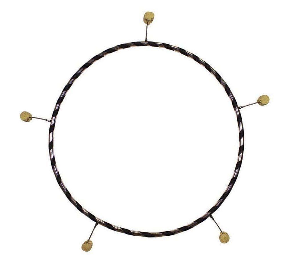 Hoopomania Hula-Hoop-Reifen Feuer Hula Hoop Reifen, 100cm, 5 Fackeln, 16mm (5-tlg) von Hoopomania