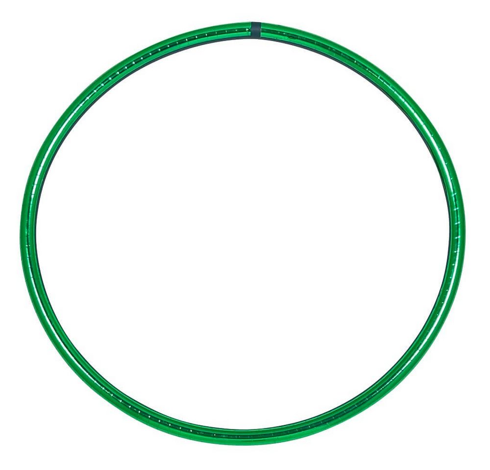 Hoopomania Hula-Hoop-Reifen Metallic Hula Hoop Reifen, Ø90cm Grün von Hoopomania