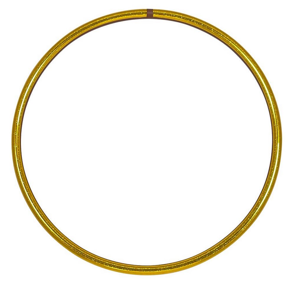 Hoopomania Hula-Hoop-Reifen Mini Hula Hoop, Glitter Farben, Ø50cm, Gelb von Hoopomania