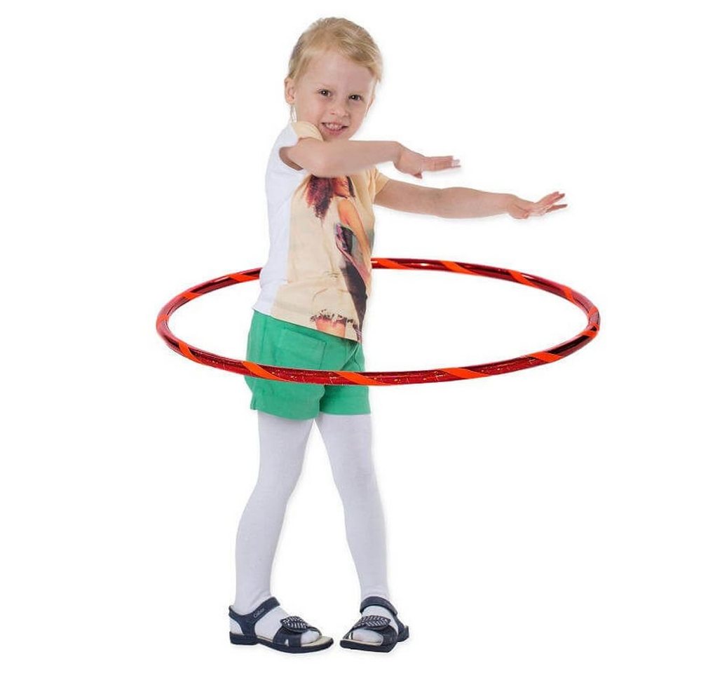 Hoopomania Hula-Hoop-Reifen Super Star Kinder Hula Hoop, Ø80cm, Rot-Orange Hoopomania Hula-Hoop-Reifen Super Star Kinder Hula Hoop, Ø80cm, Rot-Orange von Hoopomania