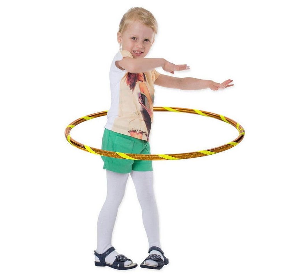 Hoopomania Hula-Hoop-Reifen Super Star Kinder Hula Hoop, Ø80cm, Gelb-Gelb Hoopomania Hula-Hoop-Reifen Super Star Kinder Hula Hoop, Ø80cm, Gelb-Gelb von Hoopomania