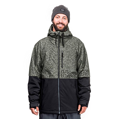 Horsefeathers Herren Cline Snow Jacke, Oliv schwarz, M EU Horsefeathers Herren Cline Snow Jacke, Oliv schwarz, M EU von Horsefeathers