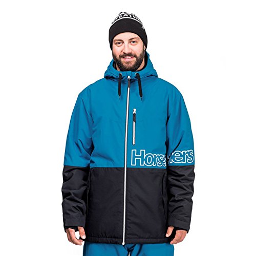 Horsefeathers Herren Cline Snow Jacke, blau schwarz, XXL EU von Horsefeathers