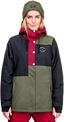 Horsefeathers Damen NELA Jacke, Oliv schwarz weinrot, M EU Horsefeathers Damen NELA Jacke, Oliv schwarz weinrot, M EU von Horsefeathers