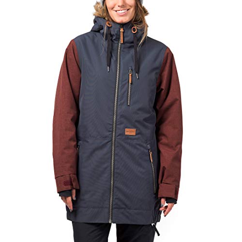 Horsefeathers Damen Tamika Snow Jacke, blau weinrot, L EU Horsefeathers Damen Tamika Snow Jacke, blau weinrot, L EU von Horsefeathers