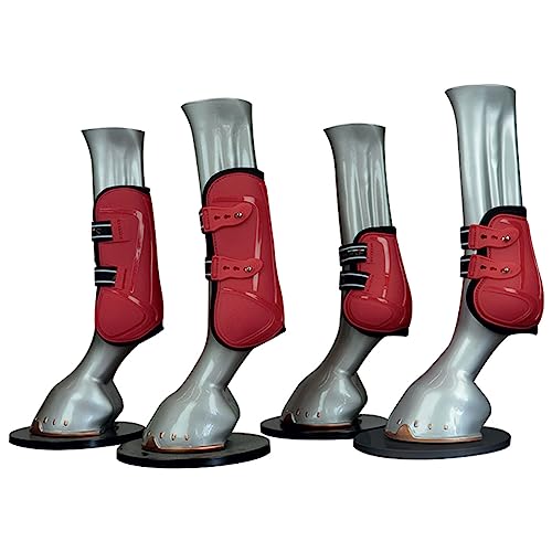 Horses PRO-Quick Soft Red L Reitschutz-Set für Pferde, weich und strapazierfähig, maximaler Schutz vor Verletzungen und Schnitte von Horses