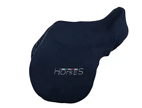 Horses Sattelbezug aus blauem Fleece, verstellbar, geeignet für mehrere Sattelgrößen, schützt Ihren Sattel vor Stößen und Kratzern, robust und praktisch Horses Sattelbezug aus blauem Fleece, verstellbar, geeignet für mehrere Sattelgrößen, schützt Ihren Sattel vor Stößen und Kratzern, robust und praktisch von Horses