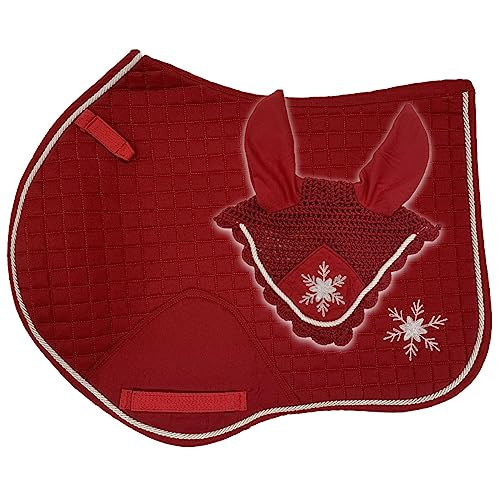 Horses Set Schabracke + Mütze Christmas Rot Full, Stil und Komfort für Ihr Pferd von Tosoni Sattlerei Horses Set Schabracke + Mütze Christmas Rot Full, Stil und Komfort für Ihr Pferd von Tosoni Sattlerei von Horses