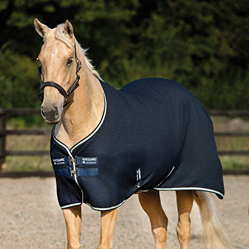 Horseware Rambo Techni Waffle Cooler Rug 160cm Navy, Beige/Baby Blue & Navy Horseware Rambo Techni Waffle Cooler Rug 160cm Navy, Beige/Baby Blue & Navy von Horseware
